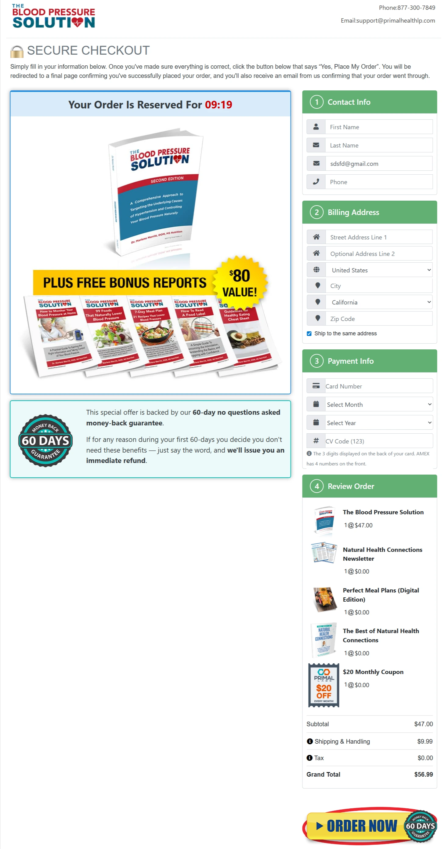 The Blood Pressure Solution Special Pricing